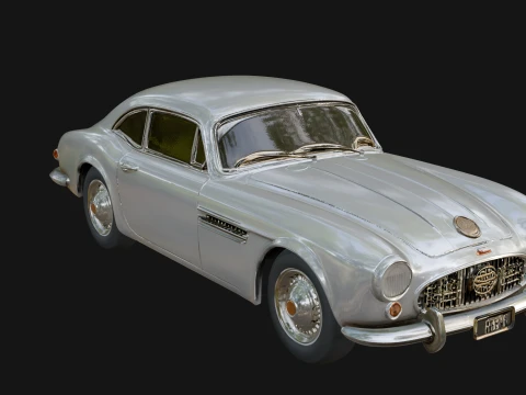 Vintage Sedan Car Model Design 2 - 3D Print Model 3D Принт Модель