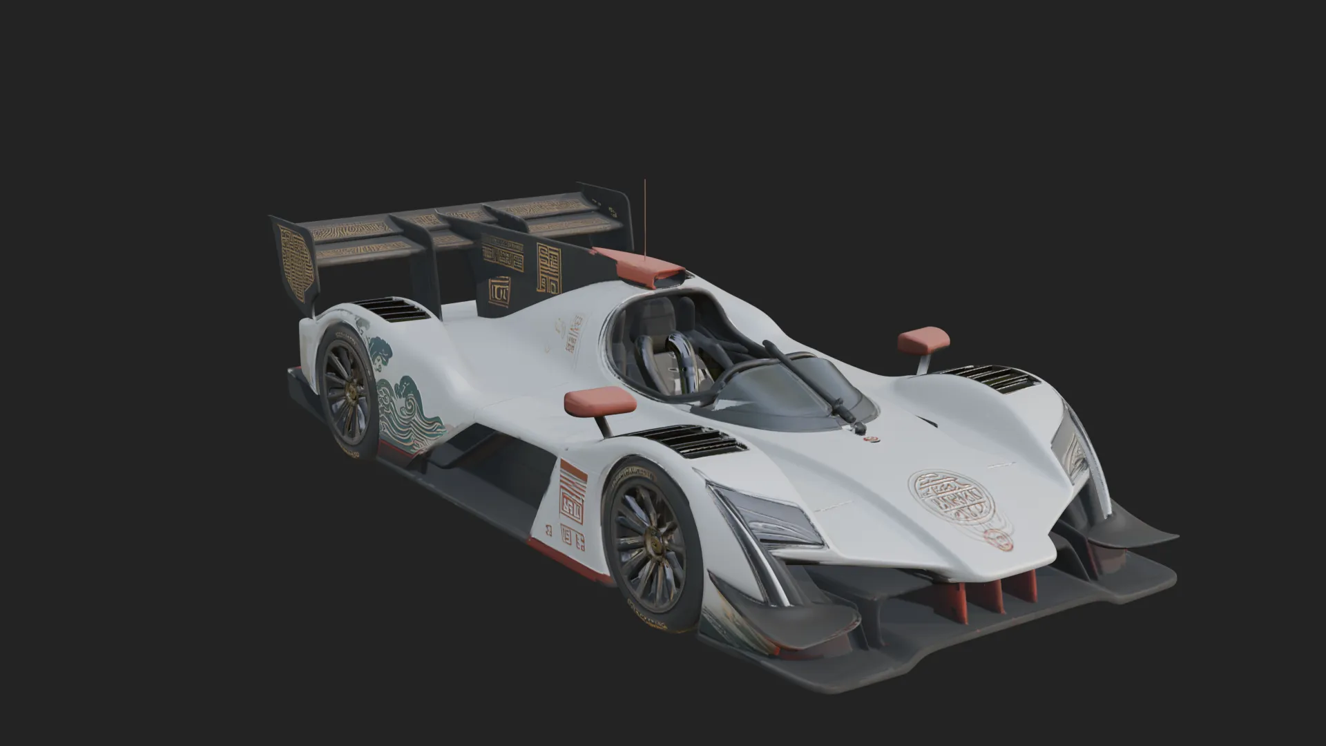 Endurance Prototype Race Car Model Design 1 - 3D Print Model 3D Print Model .c4d .max .obj .3ds .fbx .stl .blend 