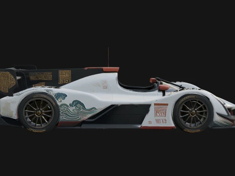Endurance Prototype Race Car Model Design 1 - 3D Print Model 3D Print Model