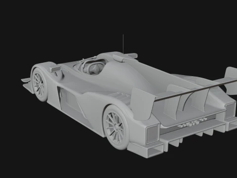 Endurance Prototype Race Car Model Design 1 - 3D Print Model 3D Print Model
