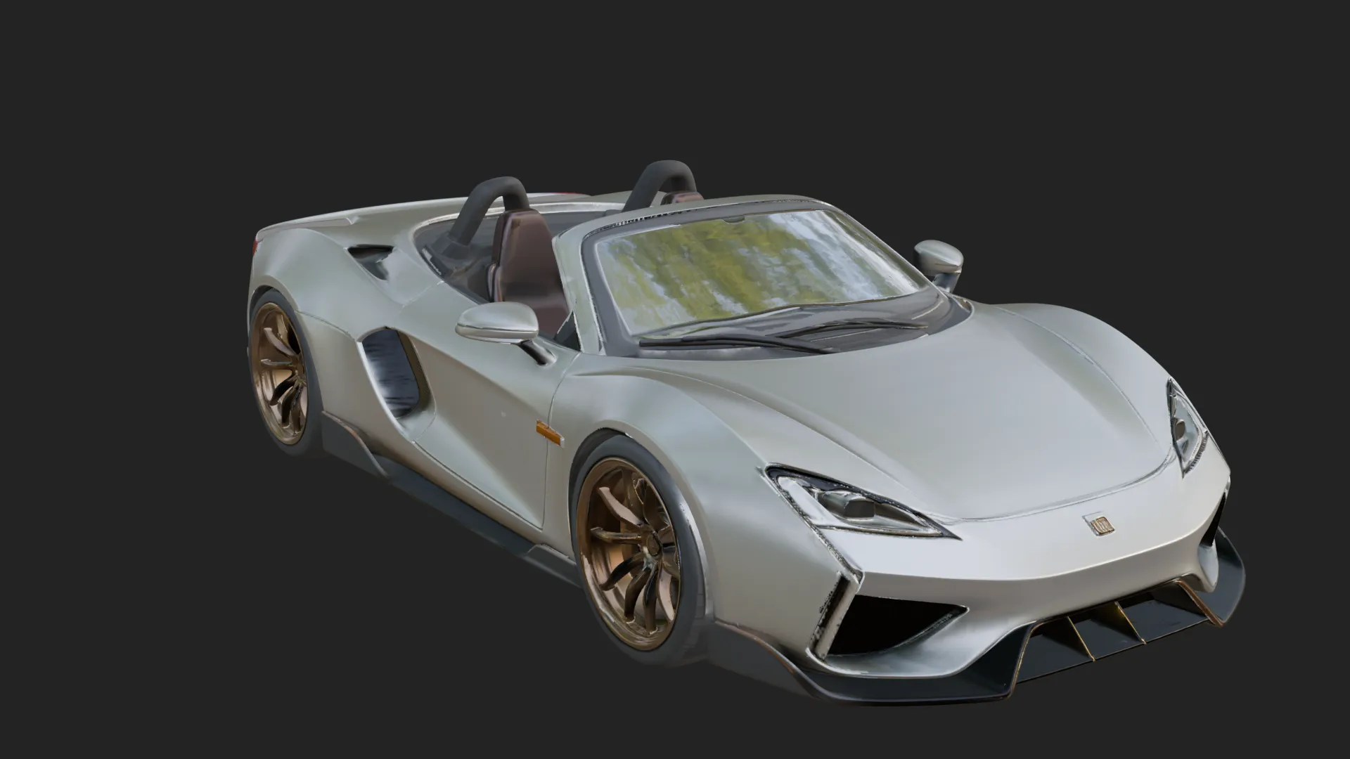 Roadster Supercar Model Design 1 - 3D Print Model 3D Print Model .c4d .max .obj .3ds .fbx .stl .blend 
