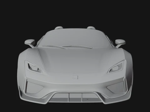Roadster Supercar Model Design 1 - 3D Print Model 3D Print Model