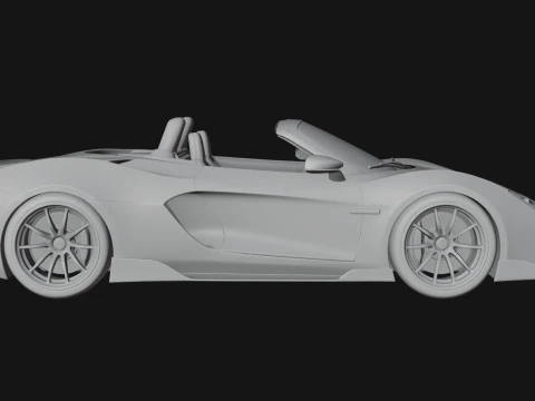 Roadster Supercar Model Design 1 - 3D Print Model 3D Print Model