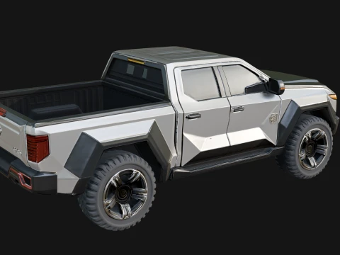 Off Road Pickup Truck Model Design 3 - 3D Print Model 3D Print Model