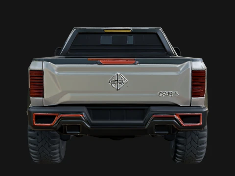 Off Road Pickup Truck Model Design 3 - 3D Print Model 3D Print Model