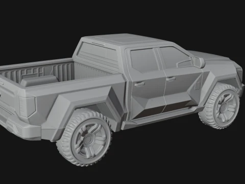 Off Road Pickup Truck Model Design 3 - 3D Print Model 3D Print Model