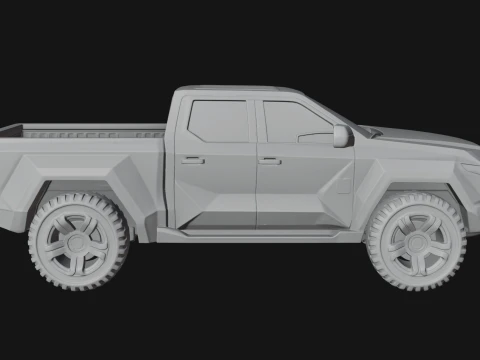 Off Road Pickup Truck Model Design 3 - 3D Print Model 3D Print Model