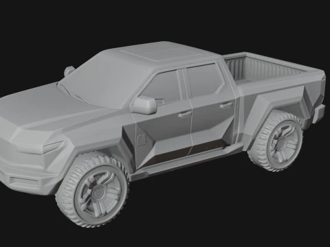 Off Road Pickup Truck Model Design 3 - 3D Print Model 3D Print Model