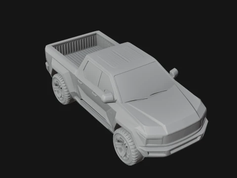 Off Road Pickup Truck Model Design 3 - 3D Print Model 3D Print Model