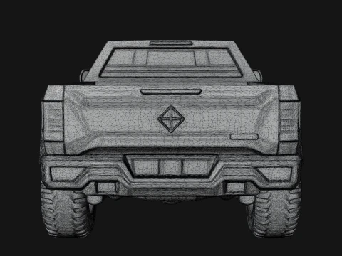 Off Road Pickup Truck Model Design 3 - 3D Print Model 3D Print Model