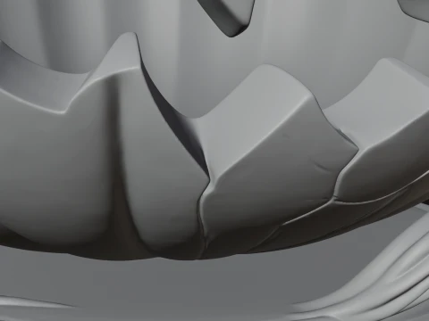 Carved Pumpkin Lantern Statue Design 1 - 3D Print Model 3Dプリントモデル