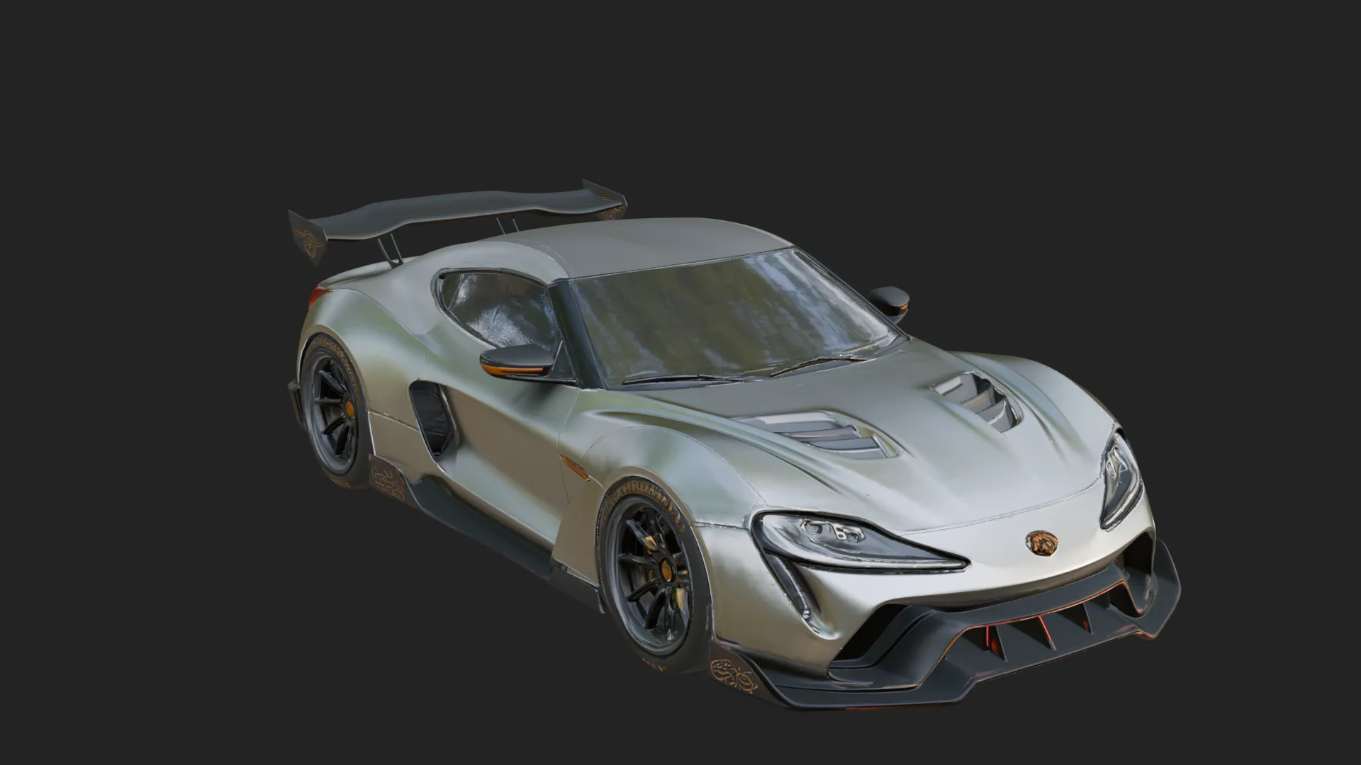 Racing Sports Car Model Design 5 - 3D Print Model 3D Print Model .c4d .max .obj .3ds .fbx .stl .blend 