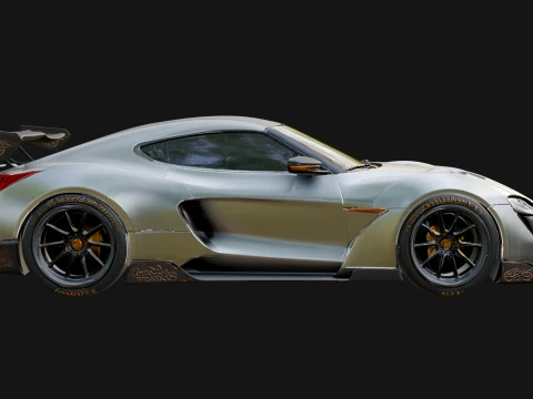 Racing Sports Car Model Design 5 - 3D Print Model 3D Print Model