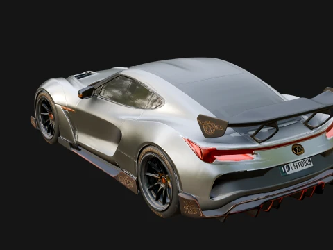 Racing Sports Car Model Design 5 - 3D Print Model 3D Print Model