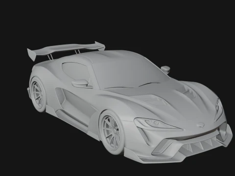 Racing Sports Car Model Design 5 - 3D Print Model 3D Print Model