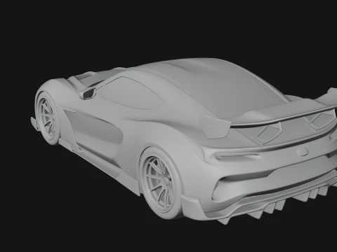 Racing Sports Car Model Design 5 - 3D Print Model 3D Print Model
