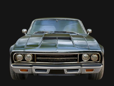 Classic Muscle Car Model Design 6 - 3D Print Model 3D Print Model