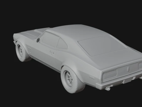 Classic Muscle Car Model Design 6 - 3D Print Model 3D Print Model