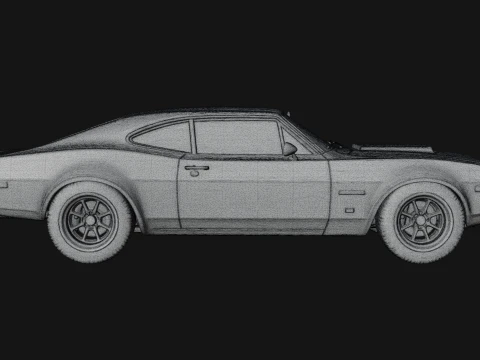 Classic Muscle Car Model Design 6 - 3D Print Model 3D Print Model