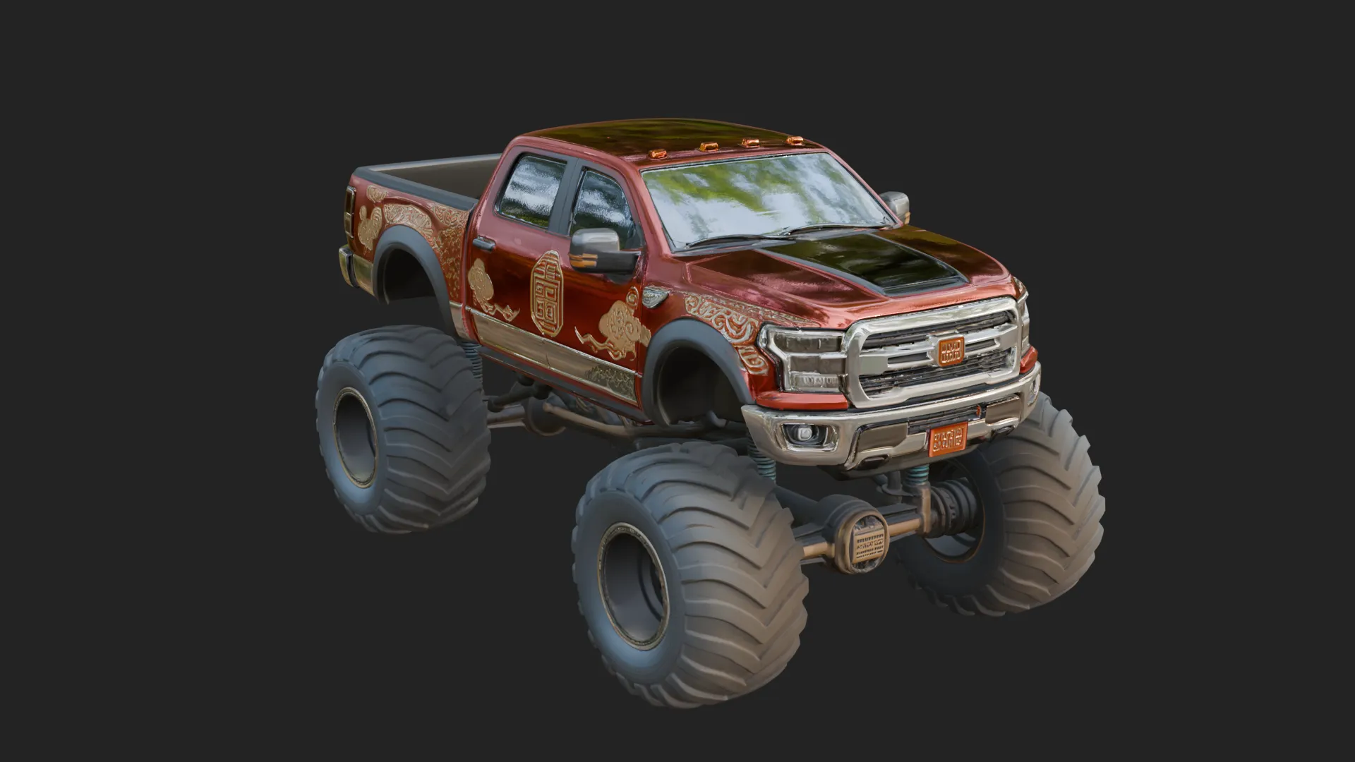 Monster Truck Model Design 6 - 3D Print Model 3D printmodel .c4d .max .obj .3ds .fbx .stl .blend 