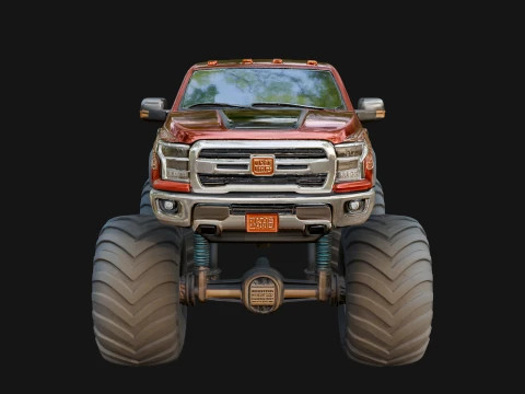 Monster Truck Model Design 6 - 3D Print Model 3D printmodel