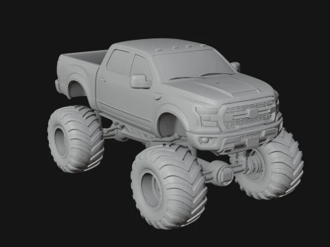 Monster Truck Model Design 6 - 3D Print Model 3D printmodel