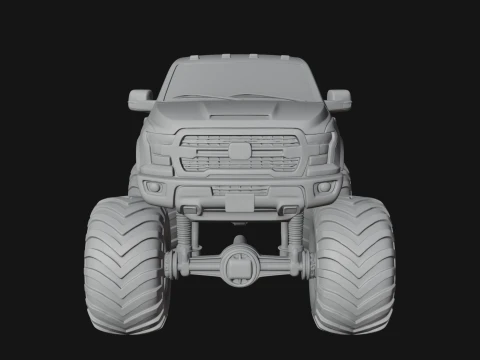 Monster Truck Model Design 6 - 3D Print Model 3D printmodel