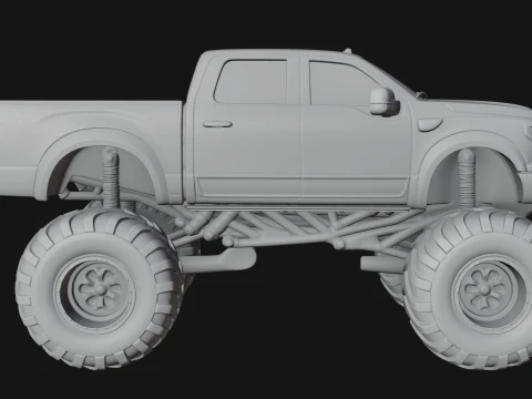 Monster Truck Model Design 6 - 3D Print Model 3D printmodel