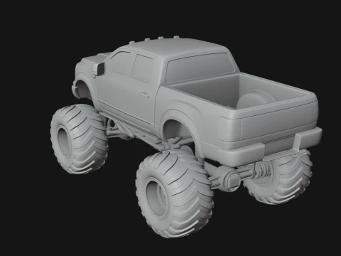 Monster Truck Model Design 6 - 3D Print Model 3D printmodel