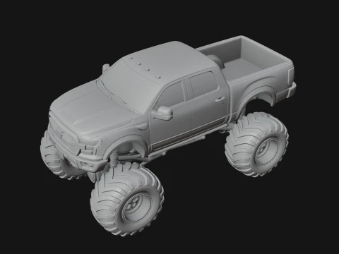 Monster Truck Model Design 6 - 3D Print Model 3D printmodel