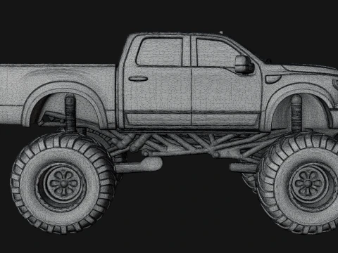 Monster Truck Model Design 6 - 3D Print Model 3D printmodel