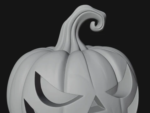 Pumpkin Scarecrow Statue Design 7 - 3D Print Model 3D Print Model