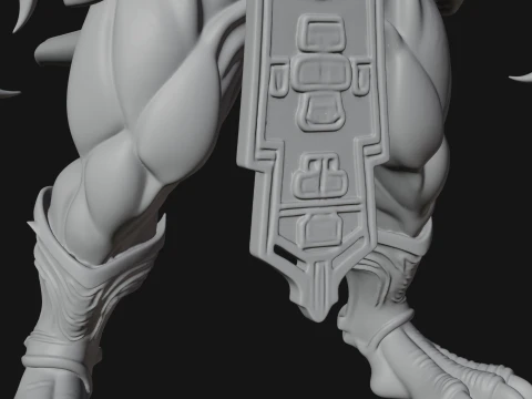 Winged Dragon Demon Statue Design 6 - 3D Print Model 3D Print Model