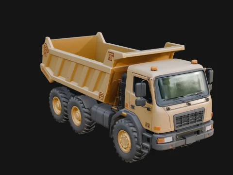 Dump Truck Model Design 4 - 3D Print Model 3D Druckmodell