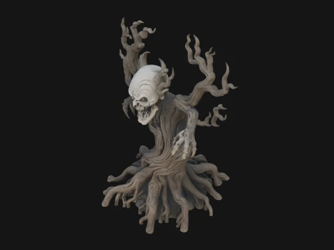 Gnarled Tree Creature Statue Design 2 - 3D Print Model 3D Print Model