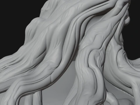 Gnarled Tree Creature Statue Design 2 - 3D Print Model 3D Print Model
