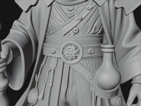 Plague Doctor Statue Design 1 - 3D Print Model 3D Print Model