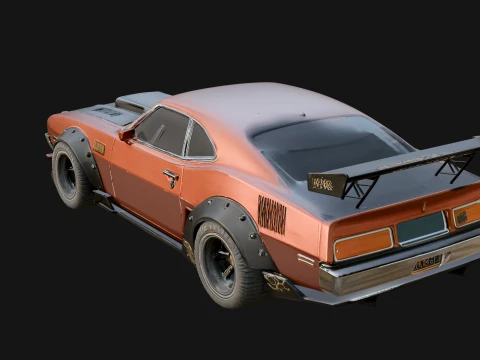Classic Muscle Car Model Design 7 - 3D Print Model 3Dプリントモデル