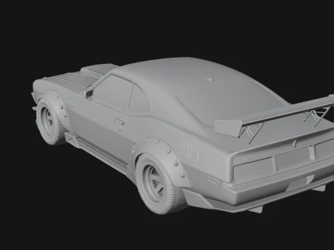 Classic Muscle Car Model Design 7 - 3D Print Model 3Dプリントモデル