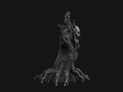 Gnarled Tree Creature Statue Design 3 - 3D Print Model 3D Print Model