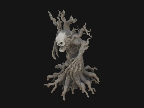 Gnarled Tree Creature Statue Design 3 - 3D Print Model 3D Print Model