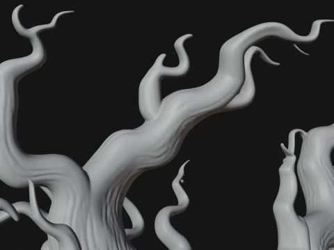 Gnarled Tree Creature Statue Design 3 - 3D Print Model 3D Print Model