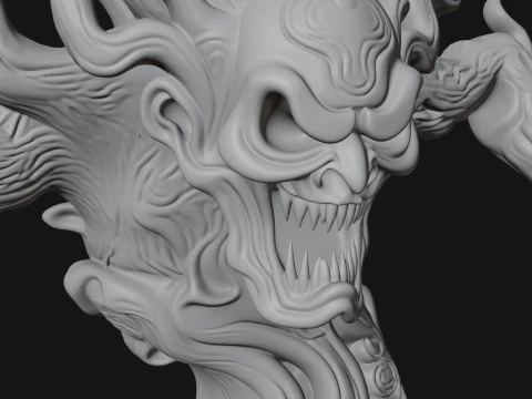 Gnarled Tree Creature Statue Design 3 - 3D Print Model 3D Print Model