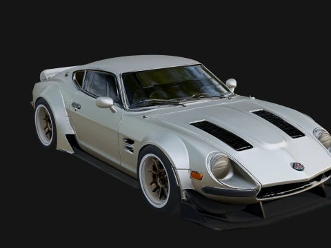 Classic Muscle Car Model Design 8 - 3D Print Model 3Dプリントモデル