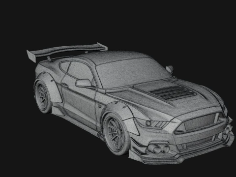 Racing Sports Car Model Design 6 - 3D Print Model 3D Print Model