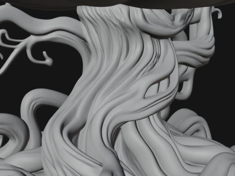 Carved Pumpkin Lantern Statue Design 2 - 3D Print Model 3D Print Model