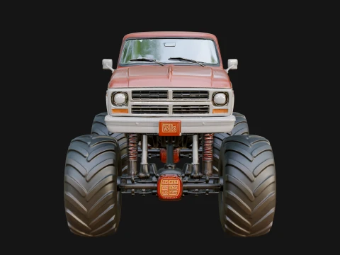 Monster Truck Model Design 7 - 3D Print Model 3D Print Model