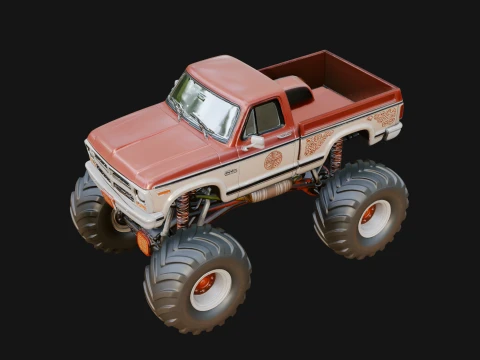 Monster Truck Model Design 7 - 3D Print Model 3D Print Model