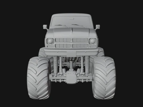 Monster Truck Model Design 7 - 3D Print Model 3D Print Model