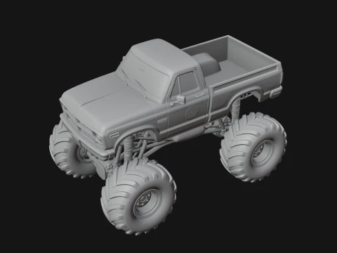 Monster Truck Model Design 7 - 3D Print Model 3D Print Model